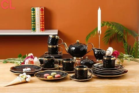 24 Pieces Porcelain Tea Set