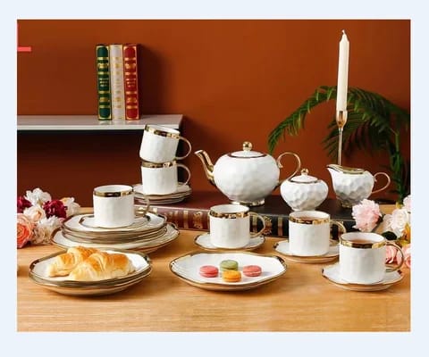 24 Pieces Porcelain Tea Set